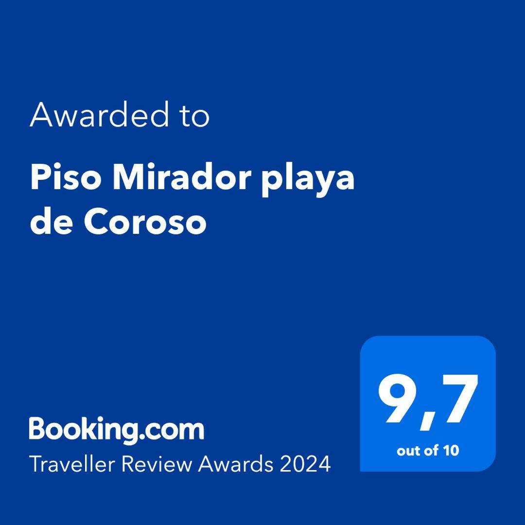Piso Mirador Playa De Coroso Apartment Ribeira Bagian luar foto
